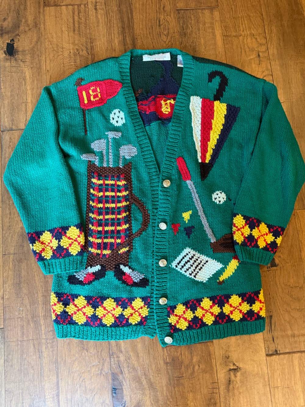 Vintage Handknit Golf Sweater